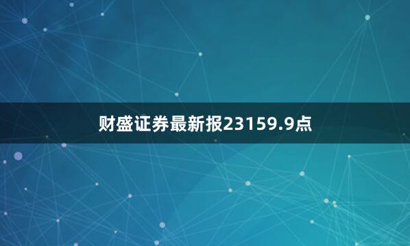 财盛证券最新报23159.9点